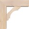 Ekena Millwork Olympic Block Smooth Bracket w/ Offset Brace, Douglas Fir, 5 1/2"W x 16"D x 16"H BKT0604X16X16OLY05SDF - alternate 2